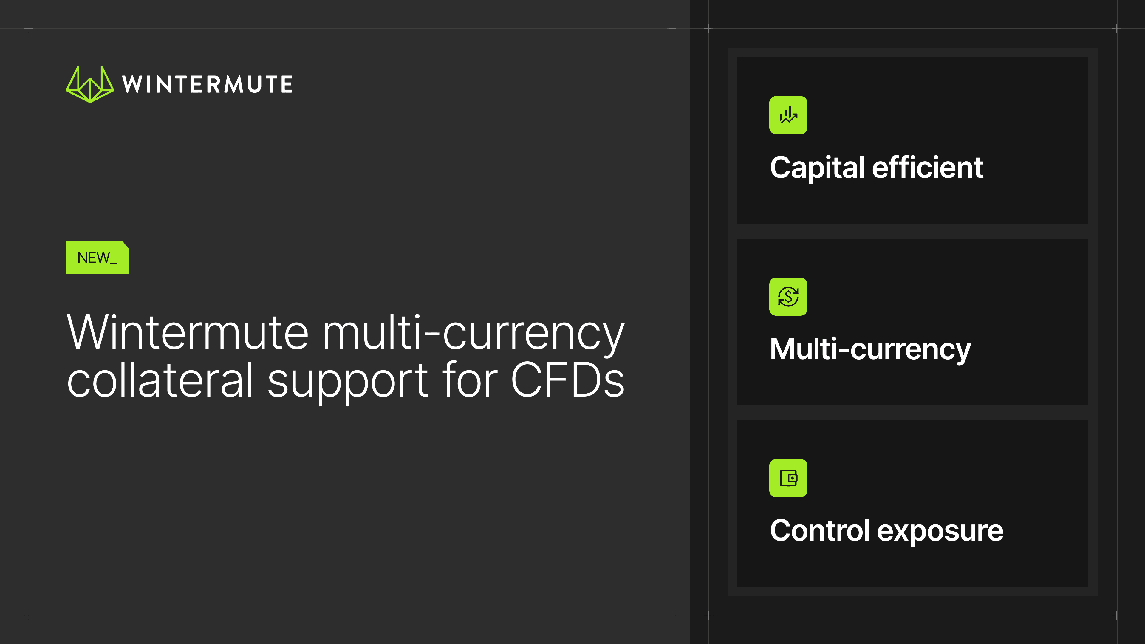 Graphic showing Wintermute's multi-currency collateral support for CFDs